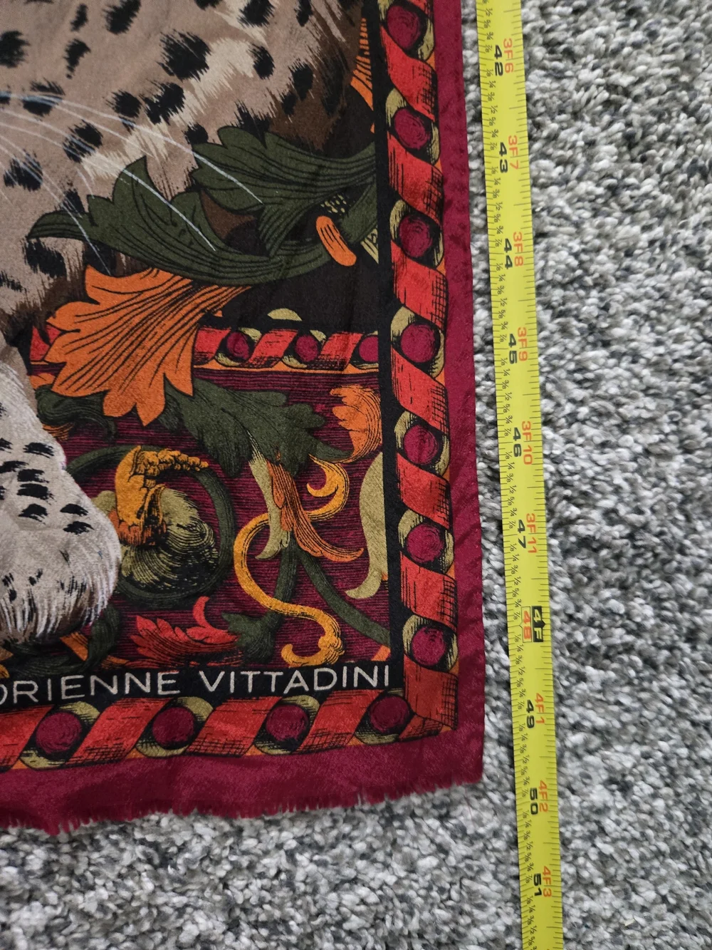 Adrienne Vittadini Multicolor Animal & Baroque Print Scarf